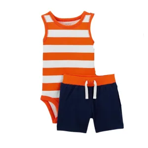 CARTER'S - Baby -  Nautical Romper, Bodysuit & Shorts Set