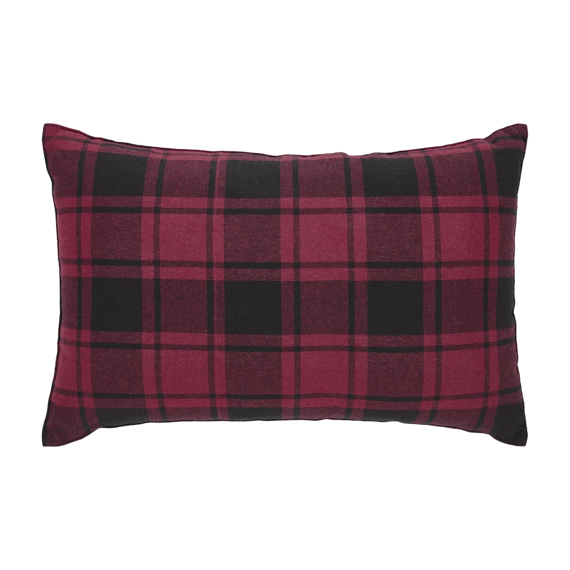 Cumberland Plaid Holiday Moose Pillow 14x22"