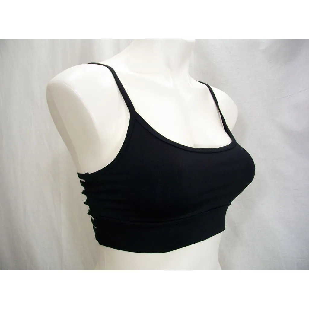 Everlast Low Impact STRAPPY BACK Wire Free Sports Bra SMALL Black NWT