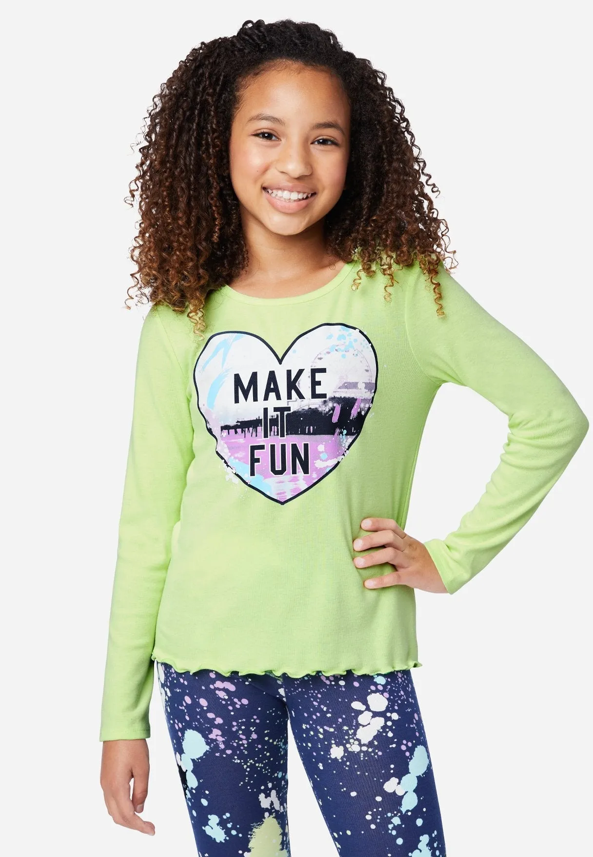Graphic Scoop-Neck Tee