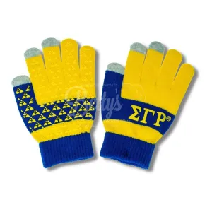 Sigma Gamma Rho ΣΓΡ Knit Touch Screen Gloves