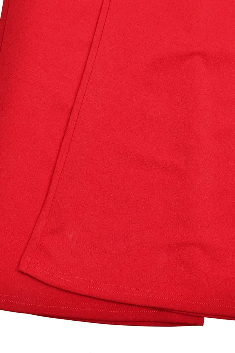 Solid Hollow Jumpsuits And Long Sleeve Shawl